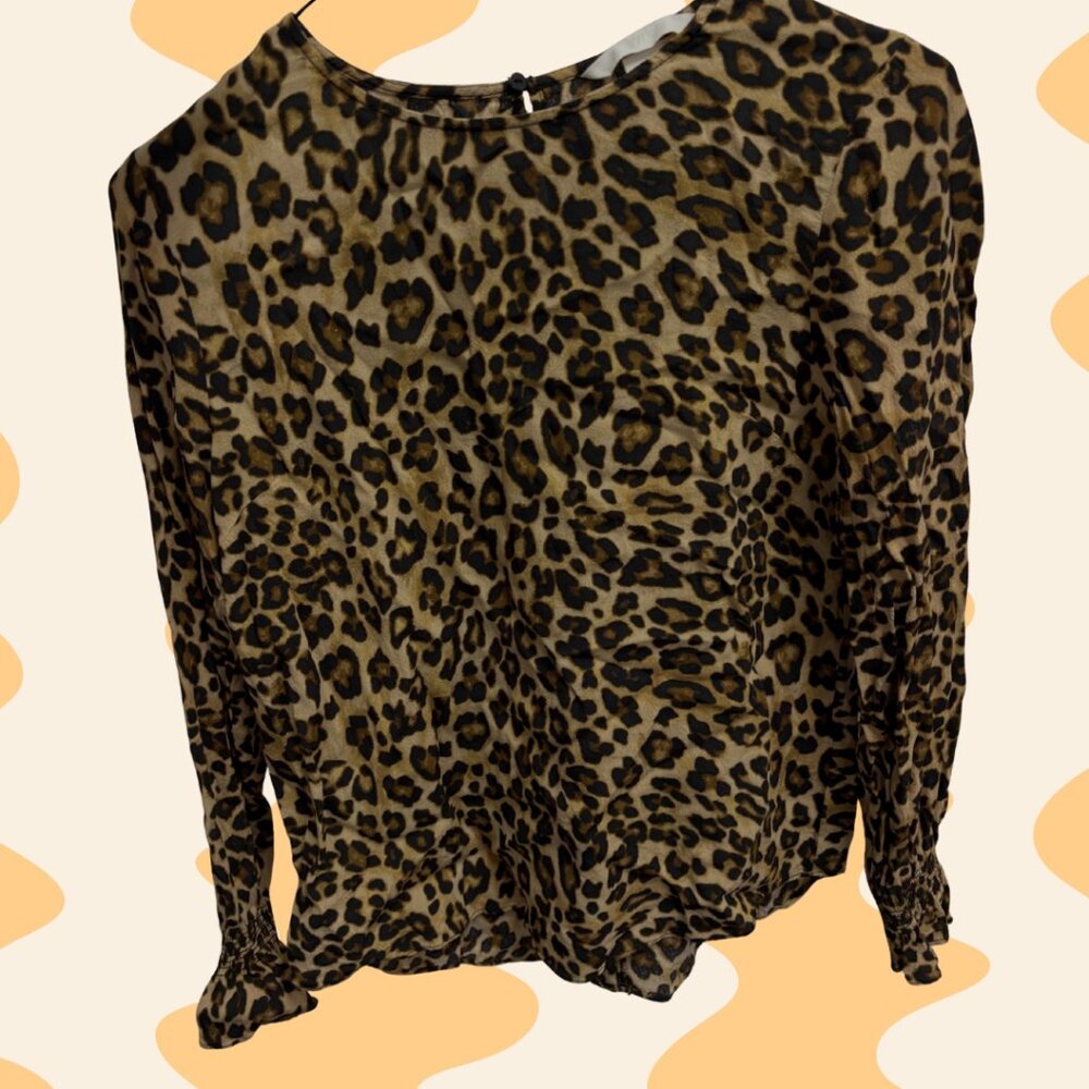 H&M Leopard Print Blouse